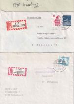 BRD - Schwarzach 2 Einschreibebriefe/1 Brief ex 1972/88
