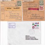 BRD - Ittling b. Straubing 2 Paketkarten/1 Brief 1967/1997