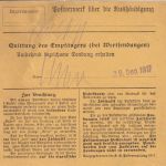 Bayern - 30 Pfg. Ludwig Paketkarte Gergweis - Passau 1917