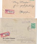 Bayern/DR/All.Bes./BRD - Vilshofen 9 Belege ex ca. 1873/1978