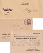 DR/All.Bes./BRD - Plattling 6 Belege ex 1930/1965