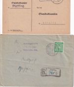 DR/All.Bes./BRD - Plattling 6 Belege ex 1930/1965