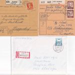 Bayern/BRD - Viechtach 2 Paketkarten (!!) + 1 Einschreibebrief ex 1918/1982