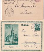 Bayern/DR - Frauenau 6 Belege (Sonderganzsachen, Einschreiben etc.) ex 1885/1939