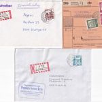 BRD - Hundersdorf ü. Straubing Paketkarte/2 Einschreibebrief ex 1962/1985