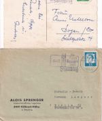 BRD - Kößnach ü. Straubing Poststelle I Brief/Karte 1961/64