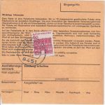 BRD - 3x60 Pfg. kl. Bauwerke Paketkarte Sorghof - Horn 1968