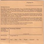 BRD - 2 DM + 40 Pfg. gr. Bauwerke Schnellpaketkarte Pondorf - Nürnberg 1967