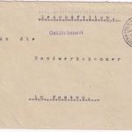 All.Bes. - Aufhausen (b. Landau) 5.2.46 Gebühr bezahlt L1 Brief n. Passau