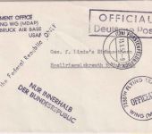 BRD - Fürstenfeldbruck 1957 US-Dienstbrief Procurement Office 7330TH FLY TNG WG