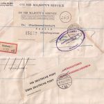 BRD - Hamburg 1950 brit. Dienst-Einschreibebrief n. Berlin