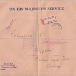 BRD - Düsseldorf 1951 brit. Dienst-Einschreibebrief n. Wuppertal