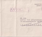 All.Bes. - Buchen (Odenw.) 1947 US-Dienstbrief n. Waldkirchen