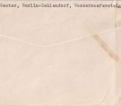 Berlin - Dienstbrief (Document Center) n. Mannheim 1950