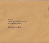 BRD - Würzburg 1951 Dienstbrief (APO 800 Headquarters/US-Army) n. Mannehim