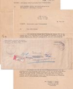 BRD - Augsburg 12 (Kriegshaber) 1953 Orts-Einschreiben-Dienstbrief - Inhalt !!