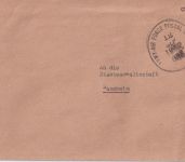 BRD - Wiesbaden 1952 Dienstbrief (APO 633 Lindsay Air Station) n. Mannheim