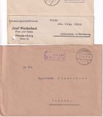 Bayern/DR/All.Bes. - Hengersberg 5 Belege ex 1883/1946