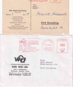 BRD - Straubing 26 Belege/Absenderfreistempel ex 1961/2006