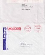 BRD - Straubing 26 Belege/Absenderfreistempel ex 1961/2006