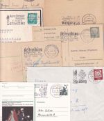 BRD - Straubing Agnes Bernauer Festspiele 1954/1989 versch. Werbestempel