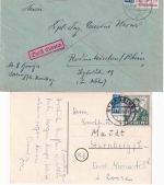 Bayern/DR/All.Bes./BRD - Straubing 44 Briefe/Karten/Ansichtskarten ex 1884/1986