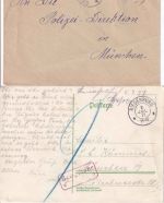 Bayern/DR - Riedenburg 7 Belege (Paketkarte, Ansichtskarten etc.) ex 1897/1937