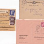 Bayern/DR/BRD - Falkenstein 3 Belege (Paketkarte, Ganzsache etc.) ex 1881/1968
