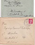 DR - Utting a. Ammersee 2 Briefe 1920/1942