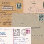 Bayern/DR/BRD - Schrobenhausen 4 Belege (Paketkarte etc.) 1912/1983