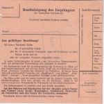 BRD - 1 M. Bed. Deutsche Paketkarte Regensburg 2 Landpoststelle - Vilshofen 1963