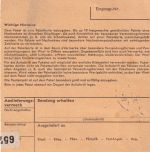 BRD - Kelheim-Land (Forchheim) Paketkarte n. Aufkirchen 1967
