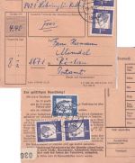 BRD - Kelheim-Land (Lobsing) Paketkarte n. Röslau 1964