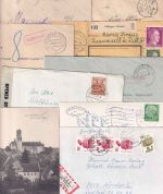 Bayern/DR/All.Bes./BRD - Dillingen 14 Belege/1 Briefstück ex 1887/1976