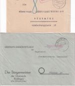 Bayern/DR/All.Bes./BRD - Dillingen 14 Belege/1 Briefstück ex 1887/1976