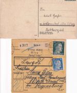 DR/DDR/BRD - Gera 8 Belege (Vorphila, Paketkarte, Bahnpost etc.) ex 1842/1993