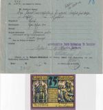 DR/All.Bes./DDR/BRD - Erfurt 10 Belege + 1 Notgeldschein ex 1910/1992
