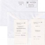 BRD - Cottbus 28.1.96 ABAS-Einschreibebrief n. Berlin + Aufg.schein/Quittung
