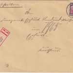 DR - 4 M. Germania Einschreibebrief Dachwig - Erfurt 31.1.22