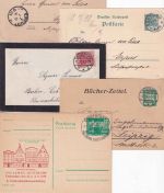 DR/DDR - Güstrow 5 Belege (4 Karten/1 Brief) ex 1889/1978
