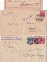 DR/DDR - Greifswald 4 Belege + 4 Ansichtskarten ex 1882/1983