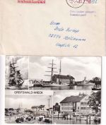 DR/DDR - Greifswald 4 Belege + 4 Ansichtskarten ex 1882/1983