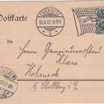 DR - Chemnitz 13.6.07 Flaggen-Masch.stempel Karte (Text !) n. Hoheneck