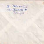 DDR - Schönefeld ü. Berlin-Grünau Poststelle I R-Zettel Einschreibebrief 1977