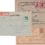 DR/SBZ - Werdau 3 Belege (Einschreibebrief, Ganzsache, Brief) ex 1874/1948