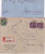 NDP/DR/DDR/BRD - Chemnitz 20 Belege (Einschreiben, Zensur, etc.) ex 1869/2001