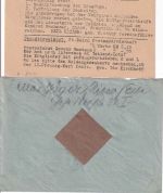 DR/SBZ - Riesa Drucksachenkarte + Brief ex 1944/1945