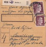DR/All.Bes./DDR - 5 Belege (Einschreiben, Paketkarte etc) ex 1936/1982
