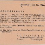 All.Bes. - (20) Hannover 8.11.45 apt. Absenderfreistempel "Spart..." Karte