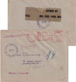 All.Bes. - Frankfurt (Main) 9 18.9.45 12 Pfg AFS "Dresdner Bank" Brief n. Langen